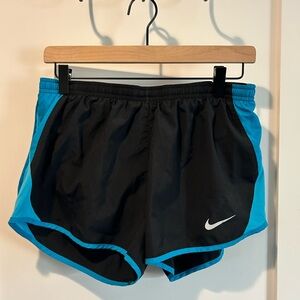 Black and turquoise Nike shorts